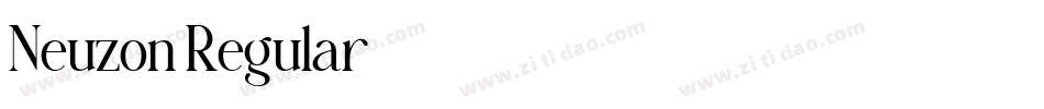 Neuzon Regular字体转换